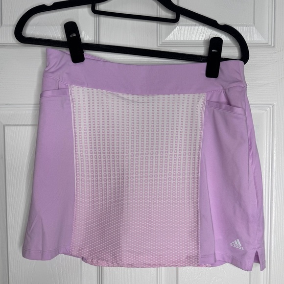 ADIDAS NWT Girl’s Printed Golf Tennis Skort Bliss Lilac Size L (13/14) - Picture 1 of 9